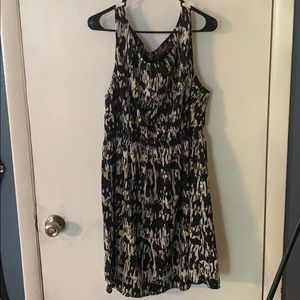 Black and cream dress